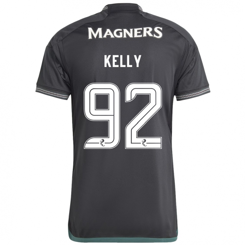 Kandiny Niño Camiseta Daniel Kelly #92 Negro 2ª Equipación 2023/24 La Camisa