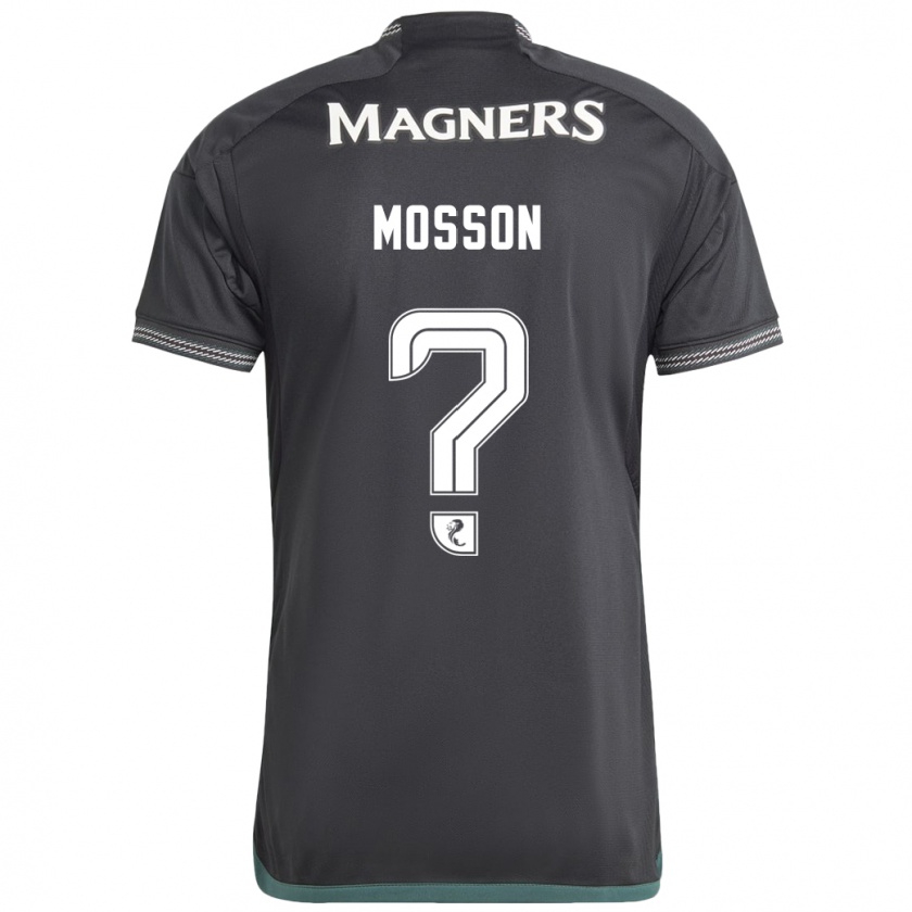 Kandiny Bambino Maglia Louis Mosson #0 Nero Kit Gara Away 2023/24 Maglietta