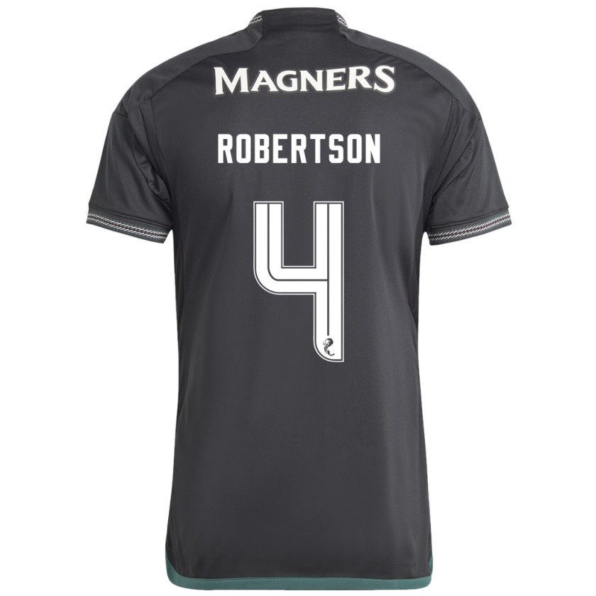 Kandiny Niño Camiseta Lisa Robertson #4 Negro 2ª Equipación 2023/24 La Camisa México