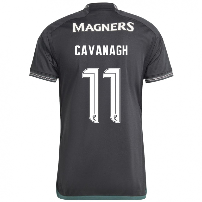 Kandiny Niño Camiseta Colette Cavanagh #11 Negro 2ª Equipación 2023/24 La Camisa México