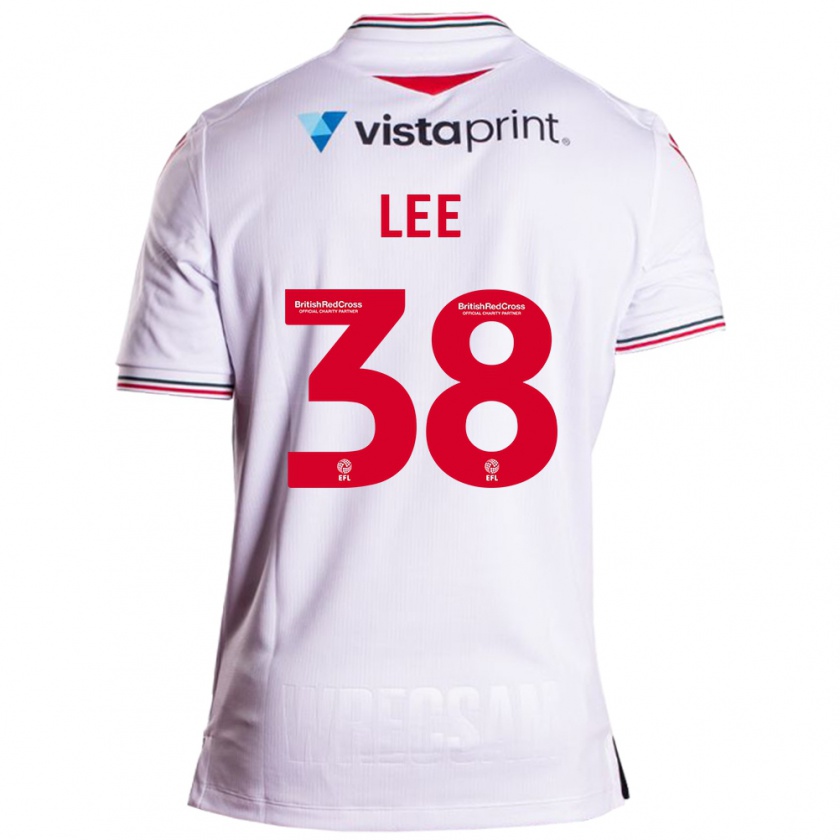 Kandiny Bambino Maglia Elliot Lee #38 Bianco Kit Gara Away 2023/24 Maglietta