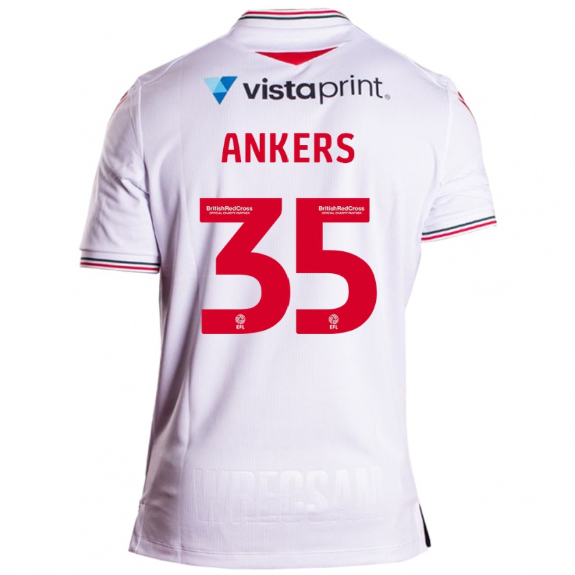 Kandiny Bambino Maglia Chloe Ankers #35 Bianco Kit Gara Away 2023/24 Maglietta