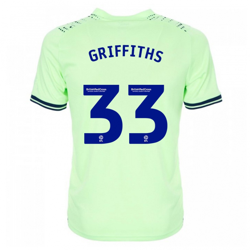 Kandiny Kinderen Josh Griffiths #33 Marine Uitshirt Uittenue 2023/24 T-Shirt België