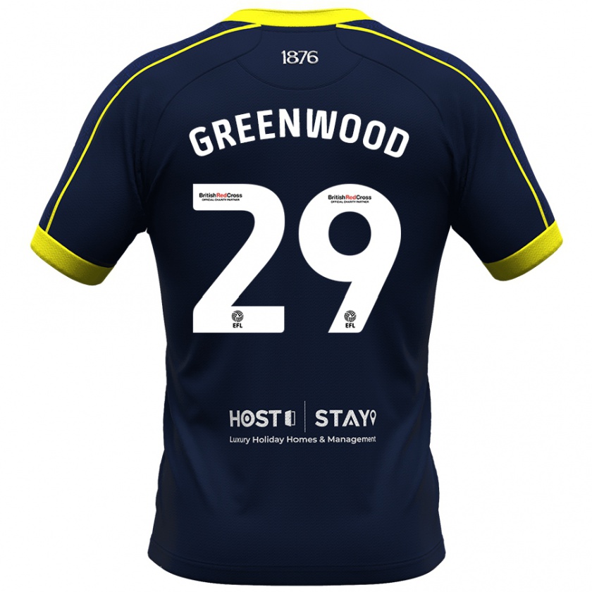 Kandiny Bambino Maglia Sam Greenwood #29 Marina Militare Kit Gara Away 2023/24 Maglietta