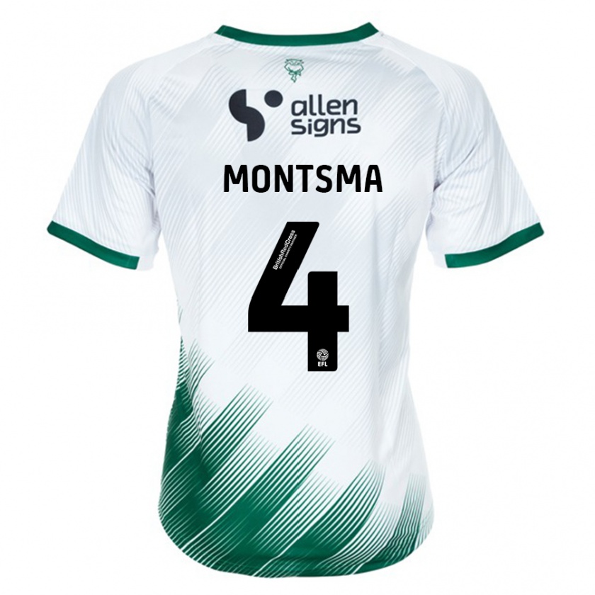 Kandiny Niño Camiseta Lewis Montsma #4 Blanco 2ª Equipación 2023/24 La Camisa México