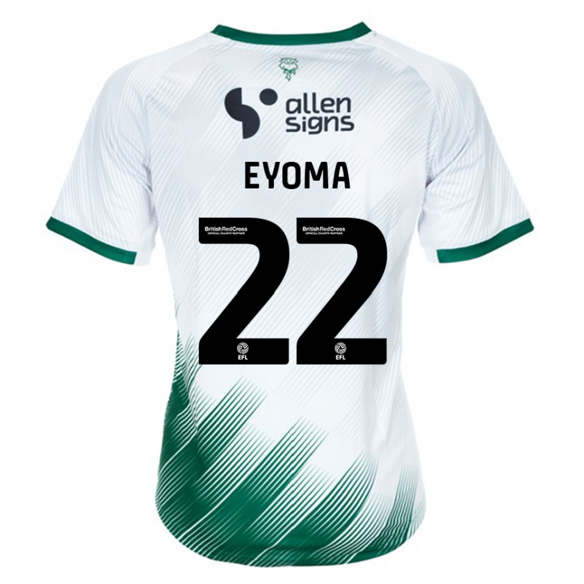 Kandiny Niño Camiseta Timothy Eyoma #22 Blanco 2ª Equipación 2023/24 La Camisa México