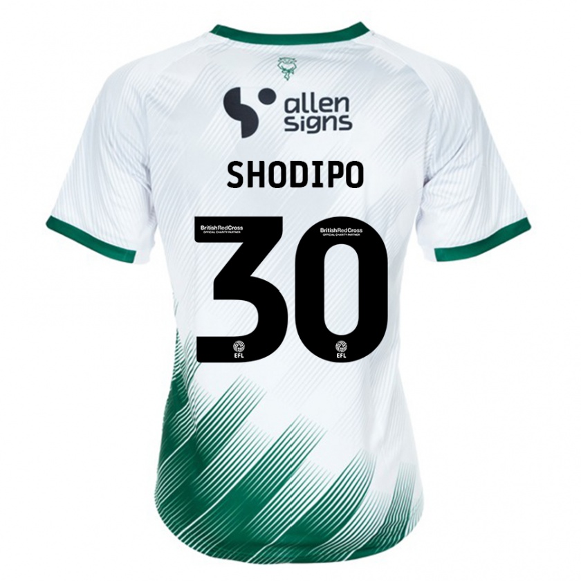 Kandiny Niño Camiseta Olamide Shodipo #30 Blanco 2ª Equipación 2023/24 La Camisa México