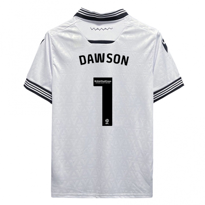 Kandiny Kinderen Cameron Dawson #1 Wit Uitshirt Uittenue 2023/24 T-Shirt België