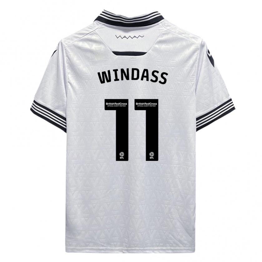 Kandiny Niño Camiseta Josh Windass #11 Blanco 2ª Equipación 2023/24 La Camisa