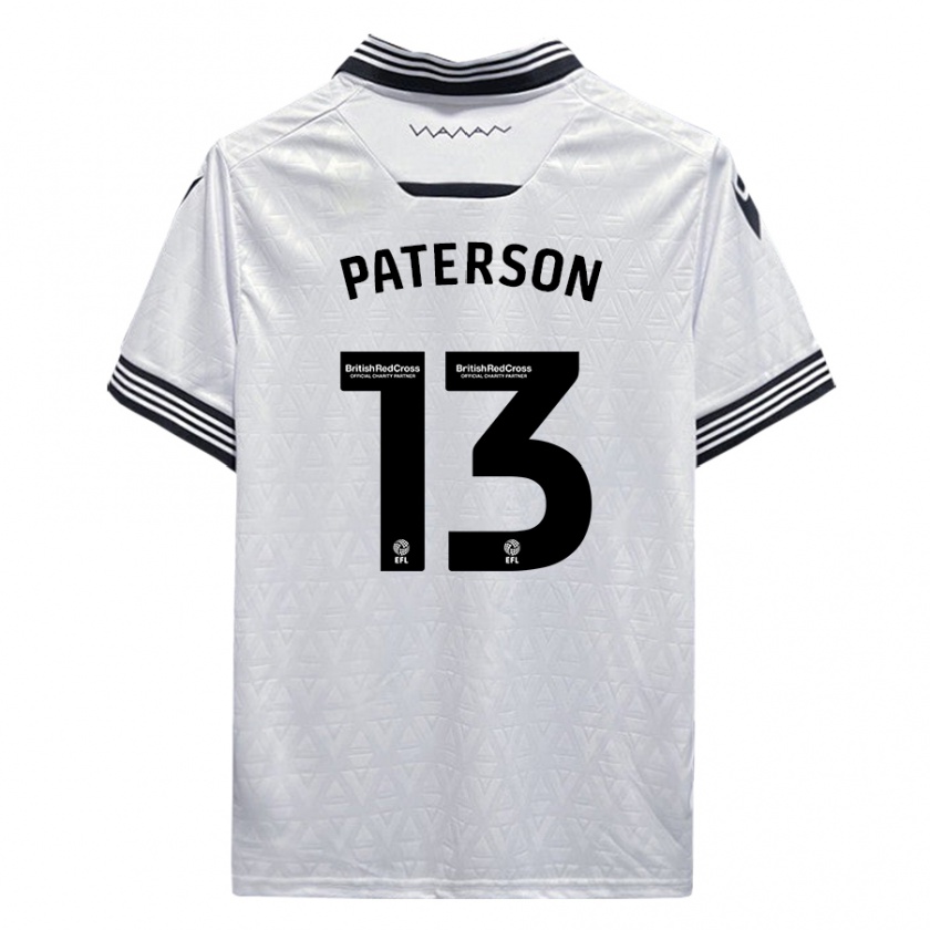 Kandiny Niño Camiseta Callum Paterson #13 Blanco 2ª Equipación 2023/24 La Camisa México