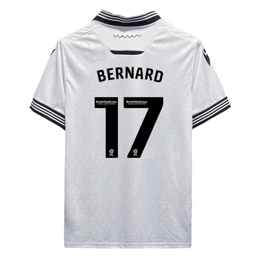 Kandiny Niño Camiseta Di'shon Bernard #17 Blanco 2ª Equipación 2023/24 La Camisa