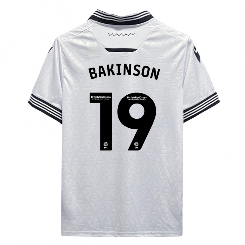 Kandiny Niño Camiseta Tyreeq Bakinson #19 Blanco 2ª Equipación 2023/24 La Camisa México