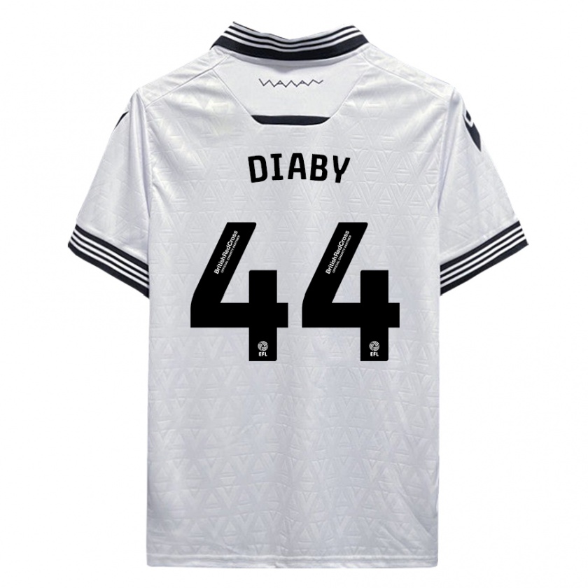 Kandiny Niño Camiseta Momo Diaby #44 Blanco 2ª Equipación 2023/24 La Camisa México