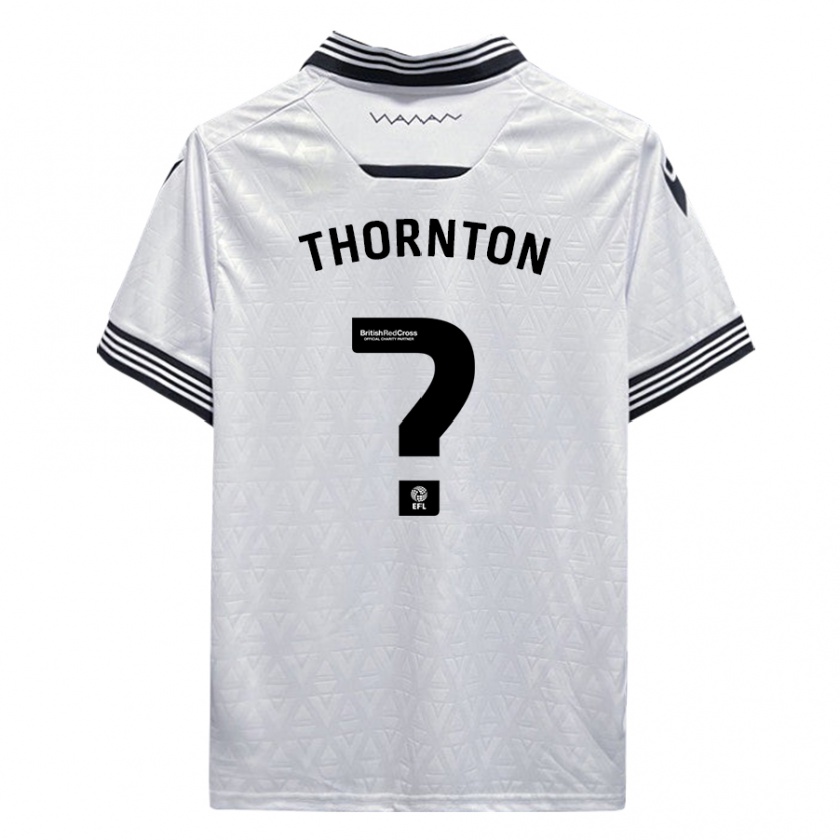 Kandiny Kinder Jarvis Thornton #0 Weiß Auswärtstrikot Trikot 2023/24 T-Shirt Österreich