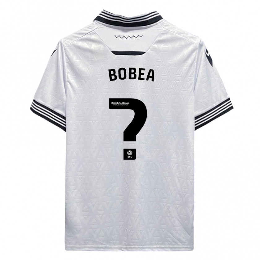 Kandiny Niño Camiseta Mario Bobea #0 Blanco 2ª Equipación 2023/24 La Camisa