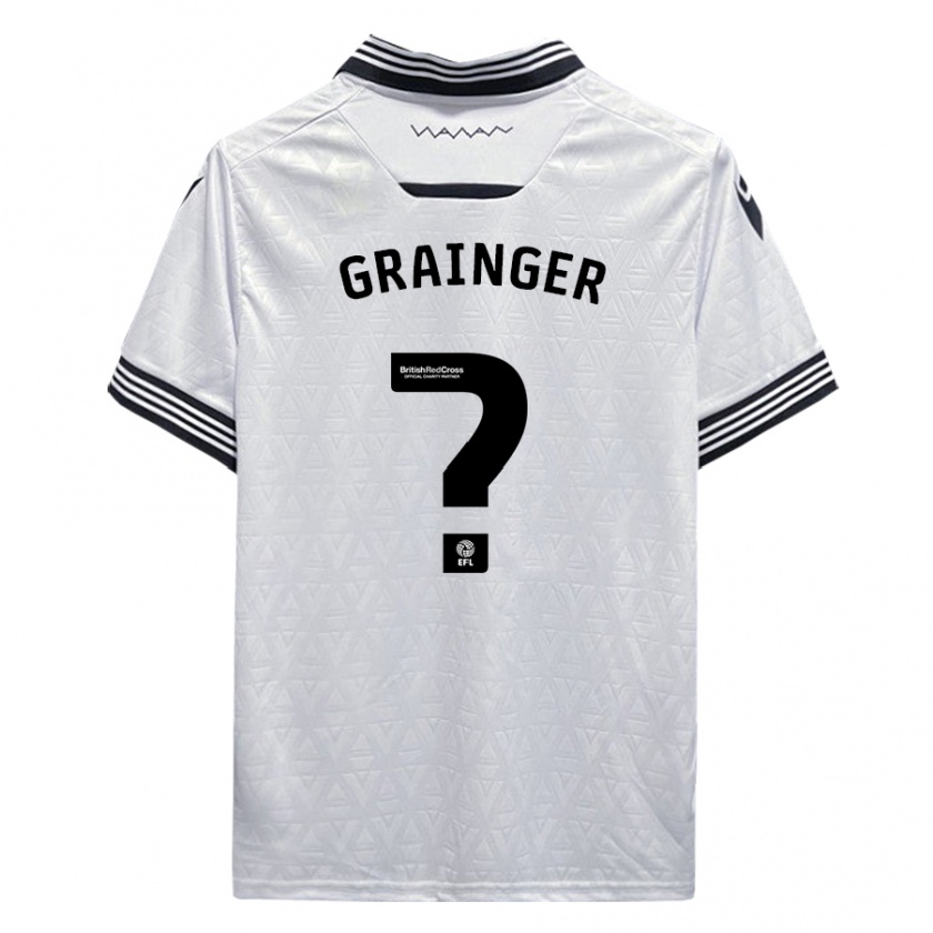 Kandiny Niño Camiseta William Grainger #0 Blanco 2ª Equipación 2023/24 La Camisa