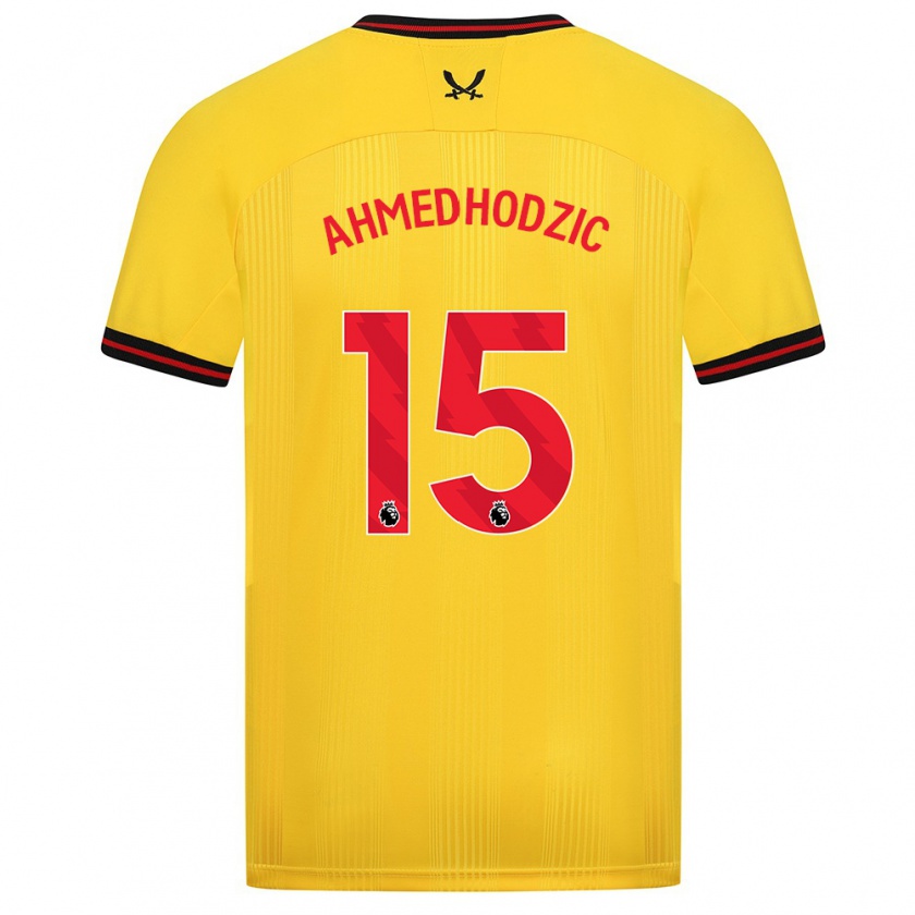 Kandiny Kinderen Anel Ahmedhodzic #15 Geel Uitshirt Uittenue 2023/24 T-Shirt België