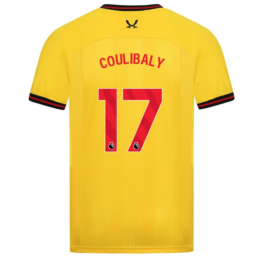 Kandiny Kinderen Ismaila Coulibaly #17 Geel Uitshirt Uittenue 2023/24 T-Shirt België