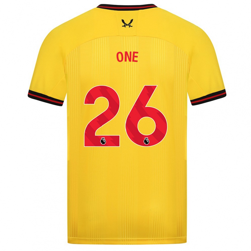 Kandiny Bambino Maglia Ryan Oné #26 Giallo Kit Gara Away 2023/24 Maglietta