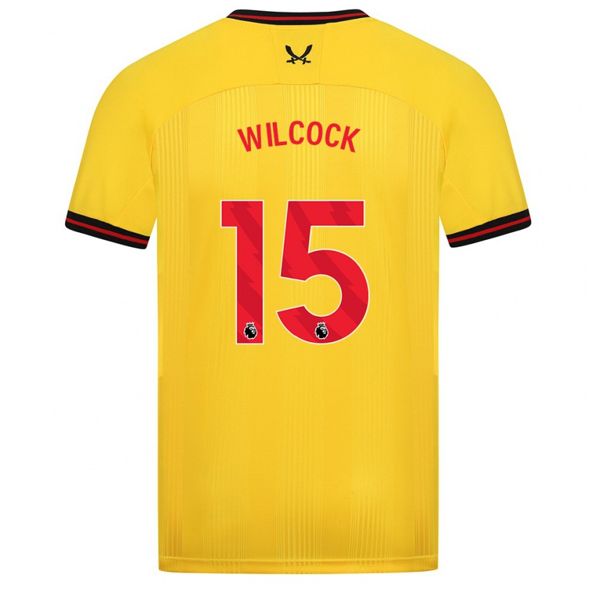 Kandiny Bambino Maglia Tamara Wilcock #15 Giallo Kit Gara Away 2023/24 Maglietta