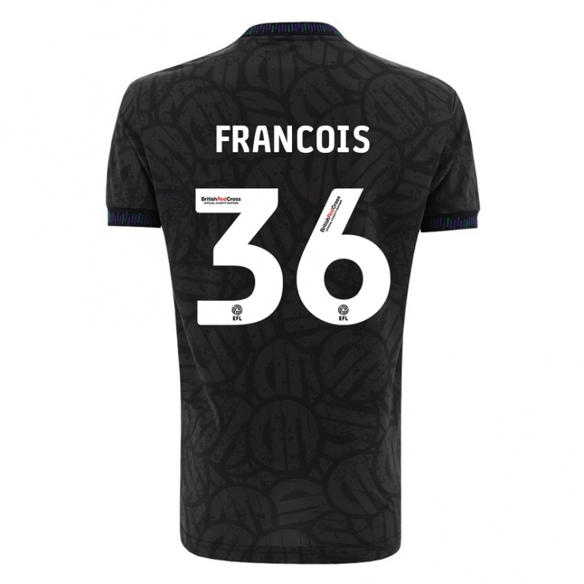 Kandiny Kinder Marlee Francois #36 Schwarz Auswärtstrikot Trikot 2023/24 T-Shirt Österreich