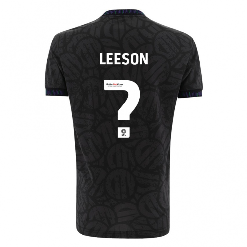 Kandiny Kinder Harry Leeson #0 Schwarz Auswärtstrikot Trikot 2023/24 T-Shirt Österreich