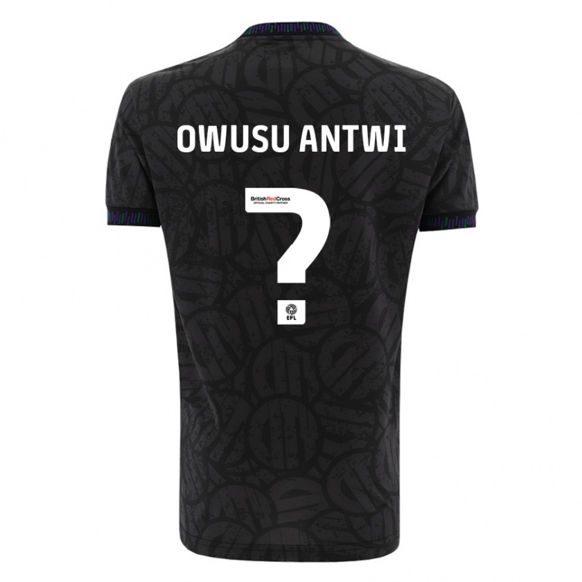 Kandiny Bambino Maglia Filbert Owusu-Antwi #0 Nero Kit Gara Away 2023/24 Maglietta