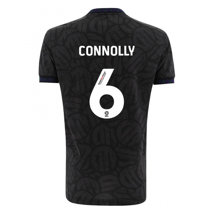 Kandiny Bambino Maglia Megan Connolly #6 Nero Kit Gara Away 2023/24 Maglietta