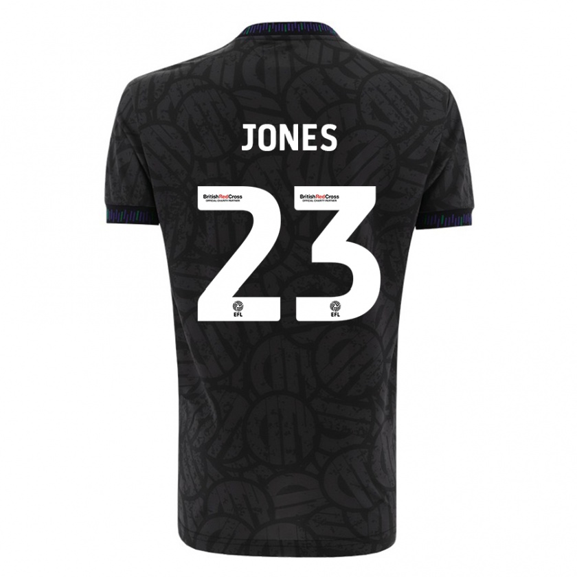 Kandiny Bambino Maglia Carrie Jones #23 Nero Kit Gara Away 2023/24 Maglietta