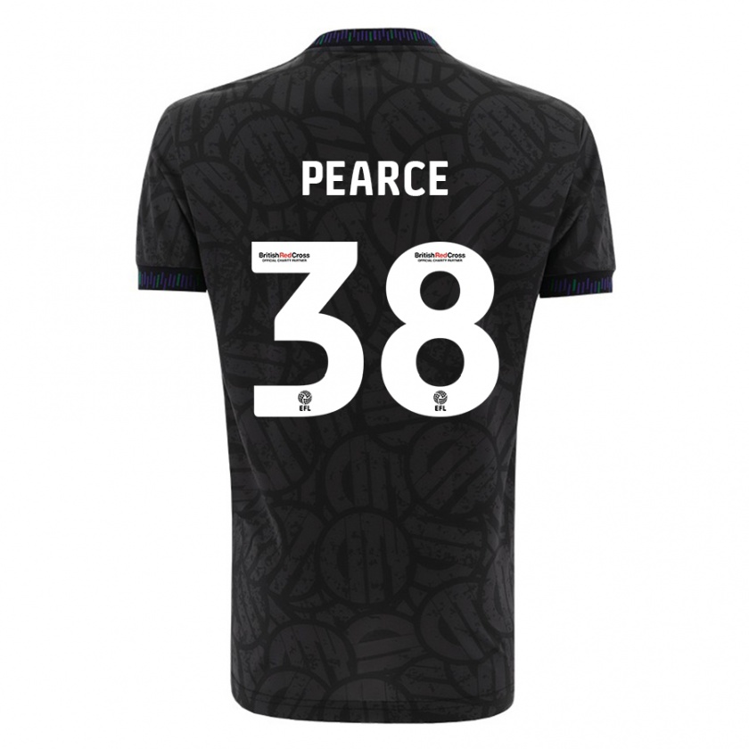 Kandiny Kinder Manon Pearce #38 Schwarz Auswärtstrikot Trikot 2023/24 T-Shirt Österreich