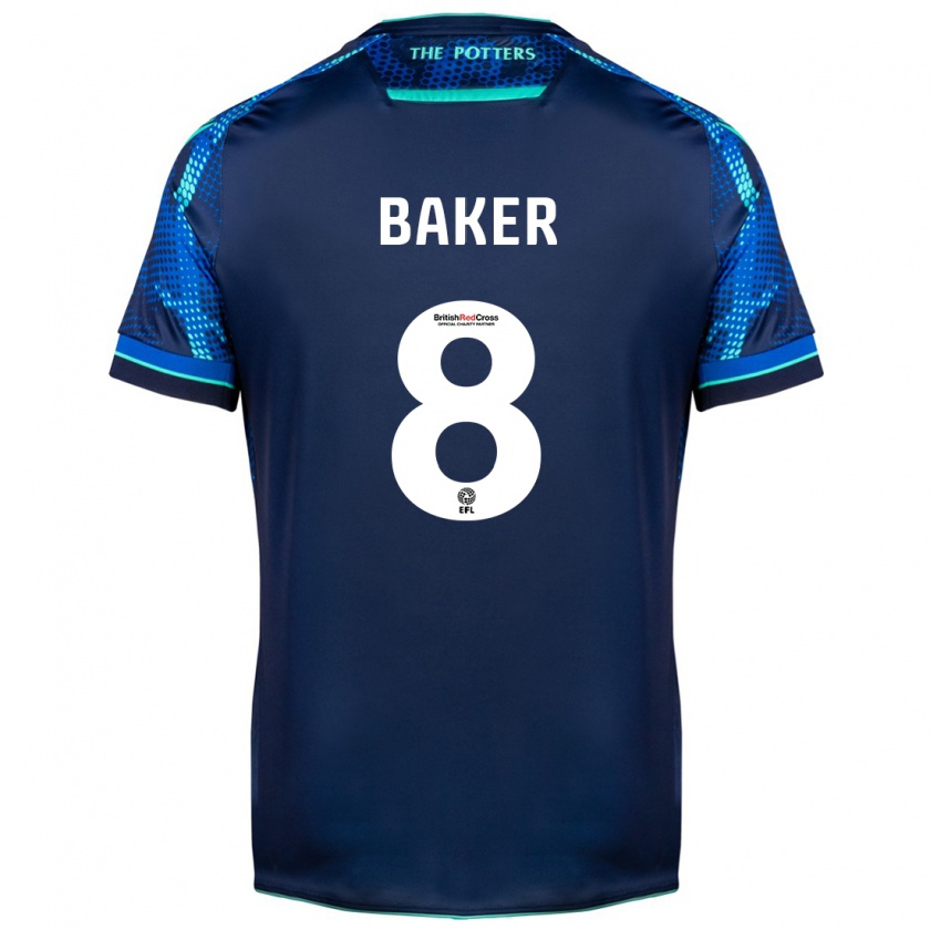 Kandiny Niño Camiseta Lewis Baker #8 Armada 2ª Equipación 2023/24 La Camisa