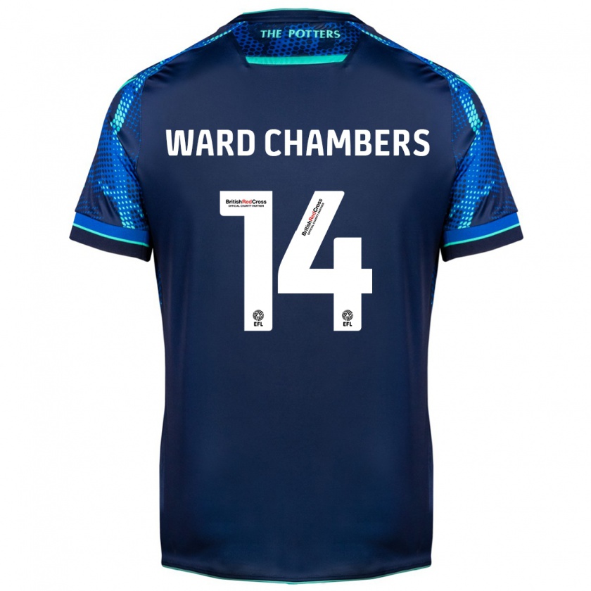 Kandiny Niño Camiseta Courtnay Ward-Chambers #14 Armada 2ª Equipación 2023/24 La Camisa