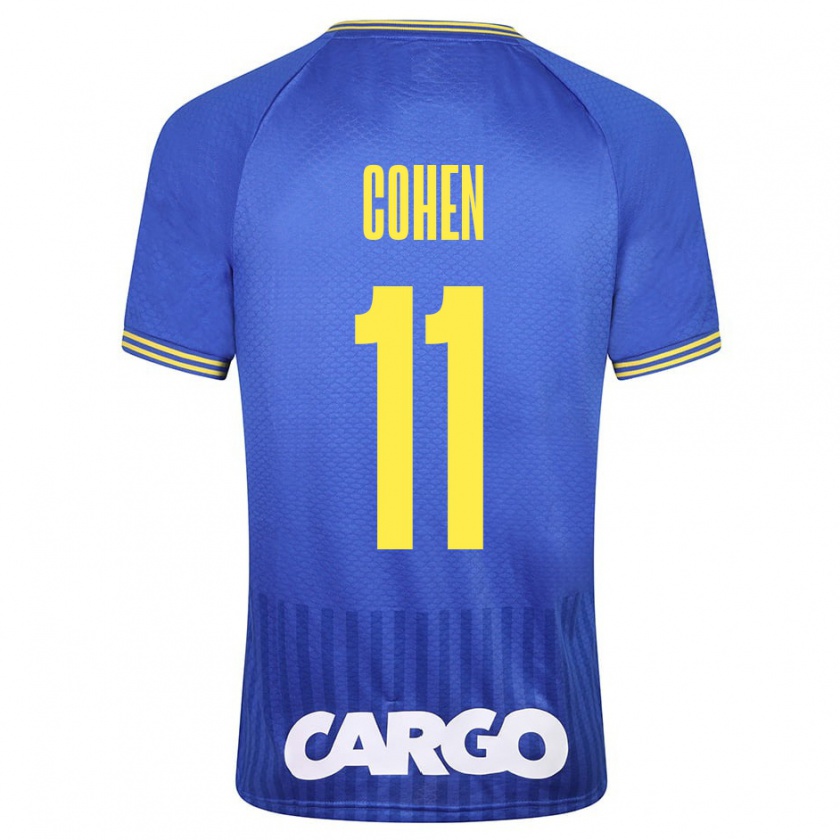 Kandiny Bambino Maglia Yonatan Cohen #11 Blu Kit Gara Away 2023/24 Maglietta