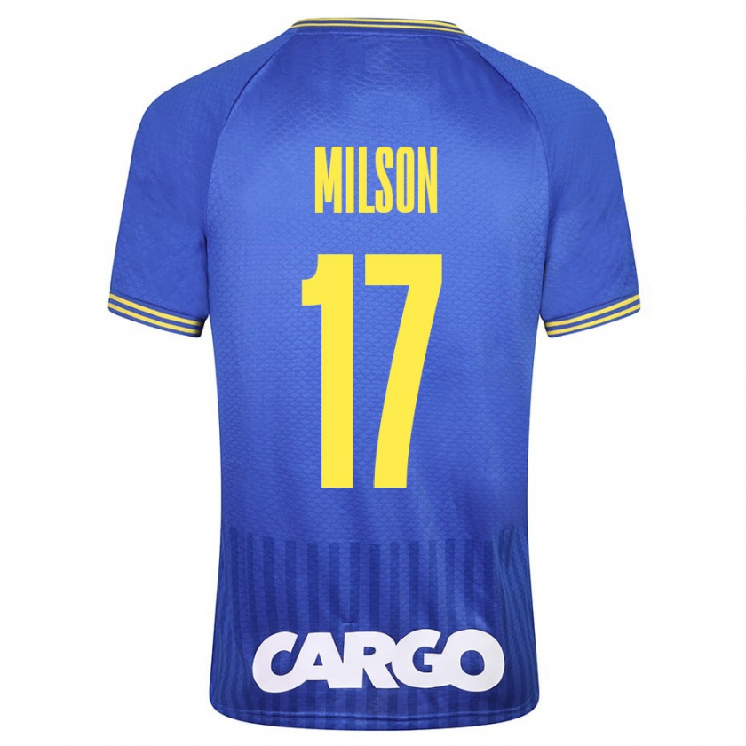 Kandiny Bambino Maglia Milson #17 Blu Kit Gara Away 2023/24 Maglietta