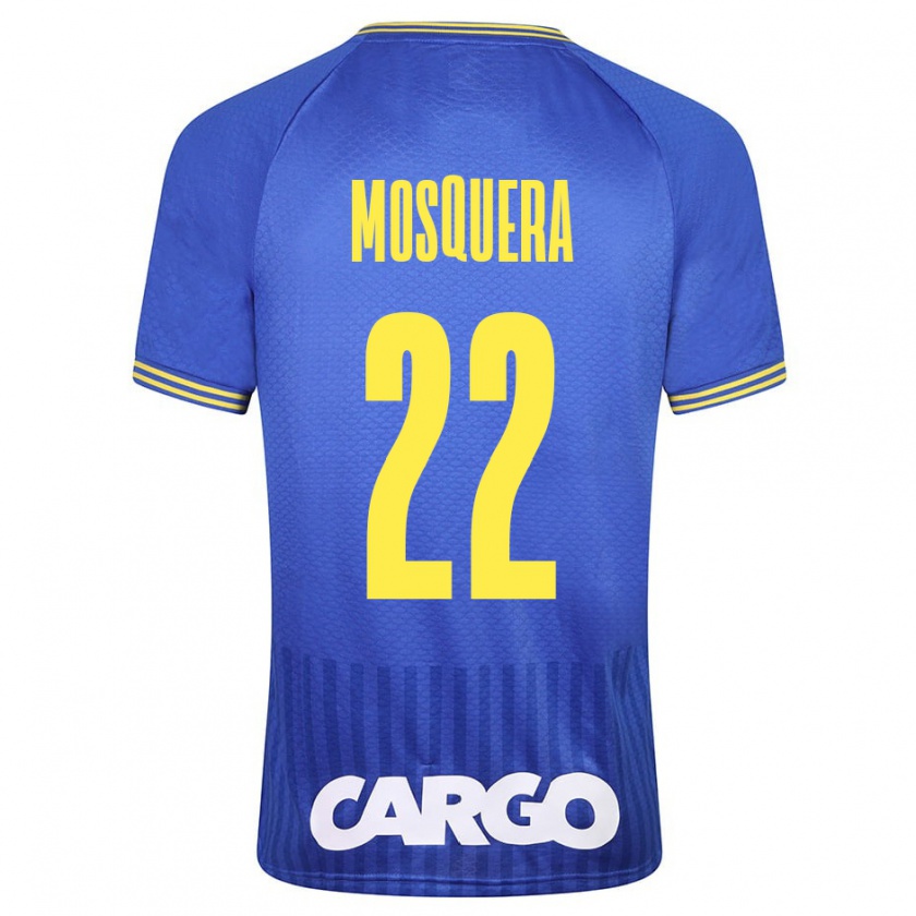 Kandiny Bambino Maglia Orlando Mosquera #22 Blu Kit Gara Away 2023/24 Maglietta