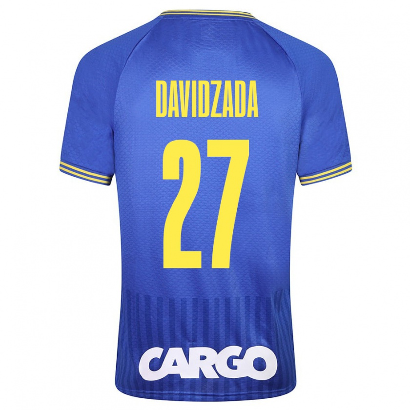 Kandiny Kinderen Ofir Davidzada #27 Blauw Uitshirt Uittenue 2023/24 T-Shirt België