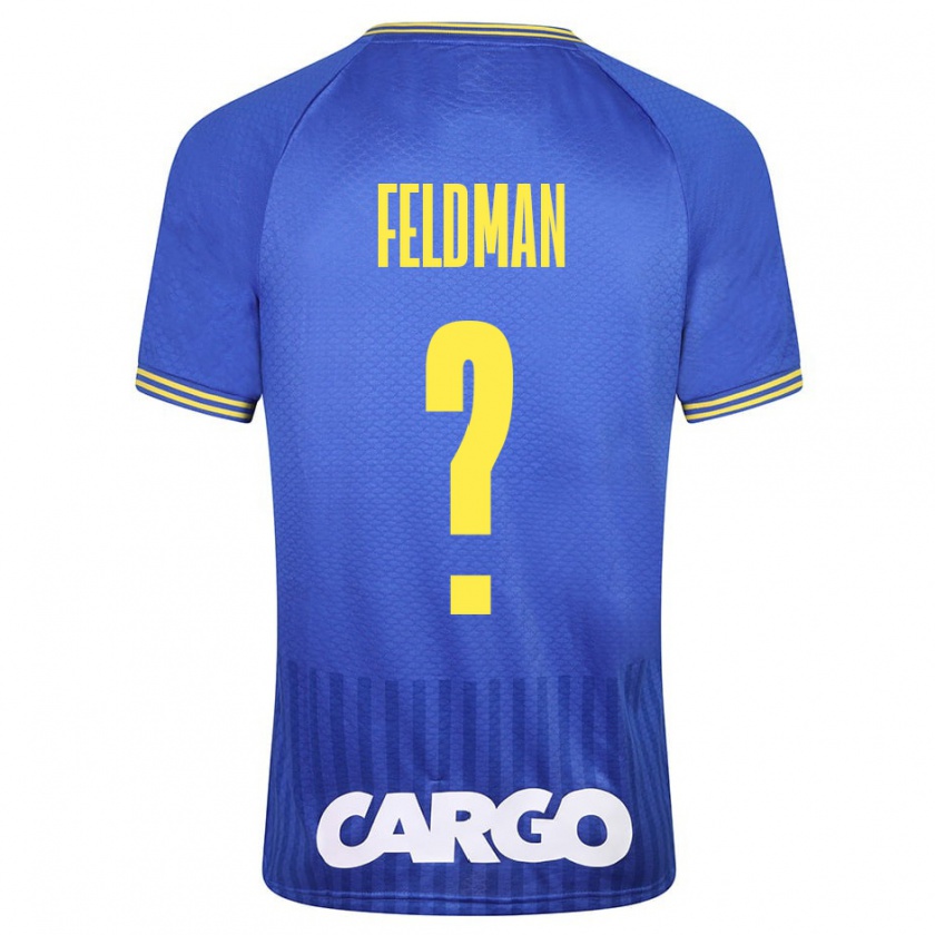 Kandiny Bambino Maglia Ron Feldman #0 Blu Kit Gara Away 2023/24 Maglietta