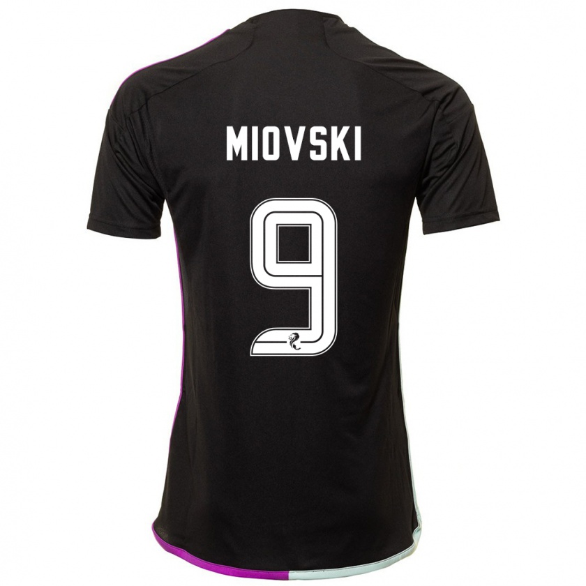 Kandiny Niño Camiseta Bojan Miovski #9 Negro 2ª Equipación 2023/24 La Camisa