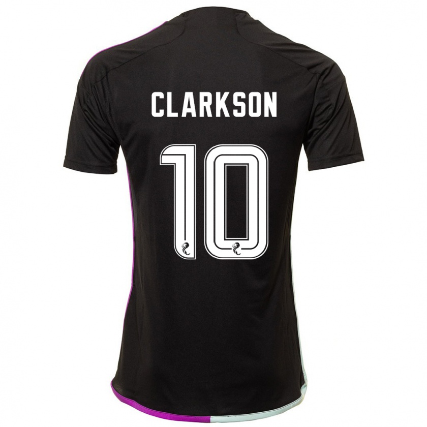 Kandiny Bambino Maglia Leighton Clarkson #10 Nero Kit Gara Away 2023/24 Maglietta