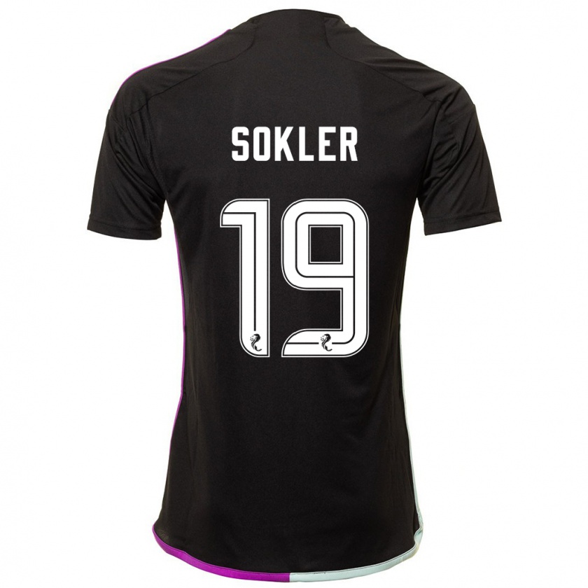 Kandiny Kinder Ester Sokler #19 Schwarz Auswärtstrikot Trikot 2023/24 T-Shirt Österreich