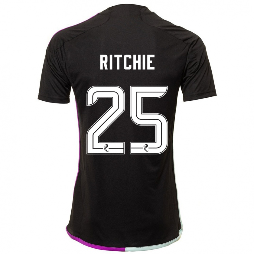 Kandiny Bambino Maglia Tom Ritchie #25 Nero Kit Gara Away 2023/24 Maglietta