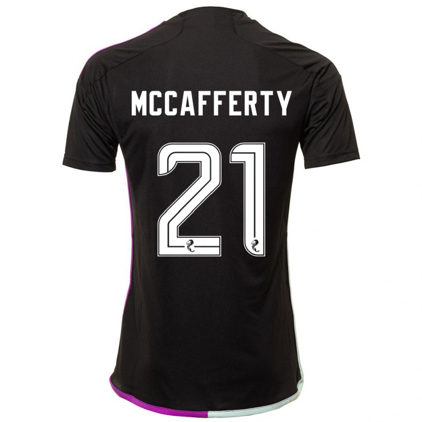 Kandiny Bambino Maglia Eirinn Mccafferty #21 Nero Kit Gara Away 2023/24 Maglietta