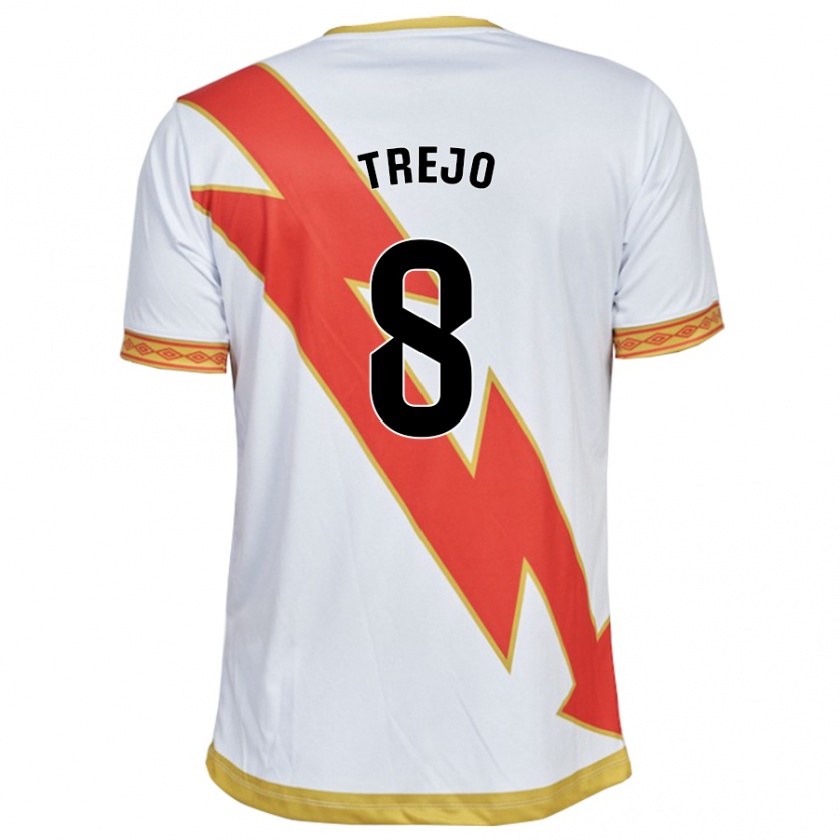 Kandiny Hombre Camiseta Óscar Trejo #8 Blanco 1ª Equipación 2023/24 La Camisa