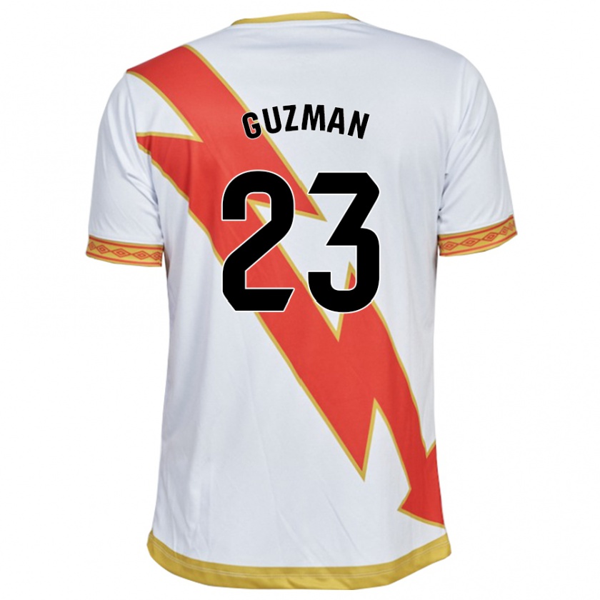 Kandiny Hombre Camiseta Miguel Guzmán #23 Blanco 1ª Equipación 2023/24 La Camisa