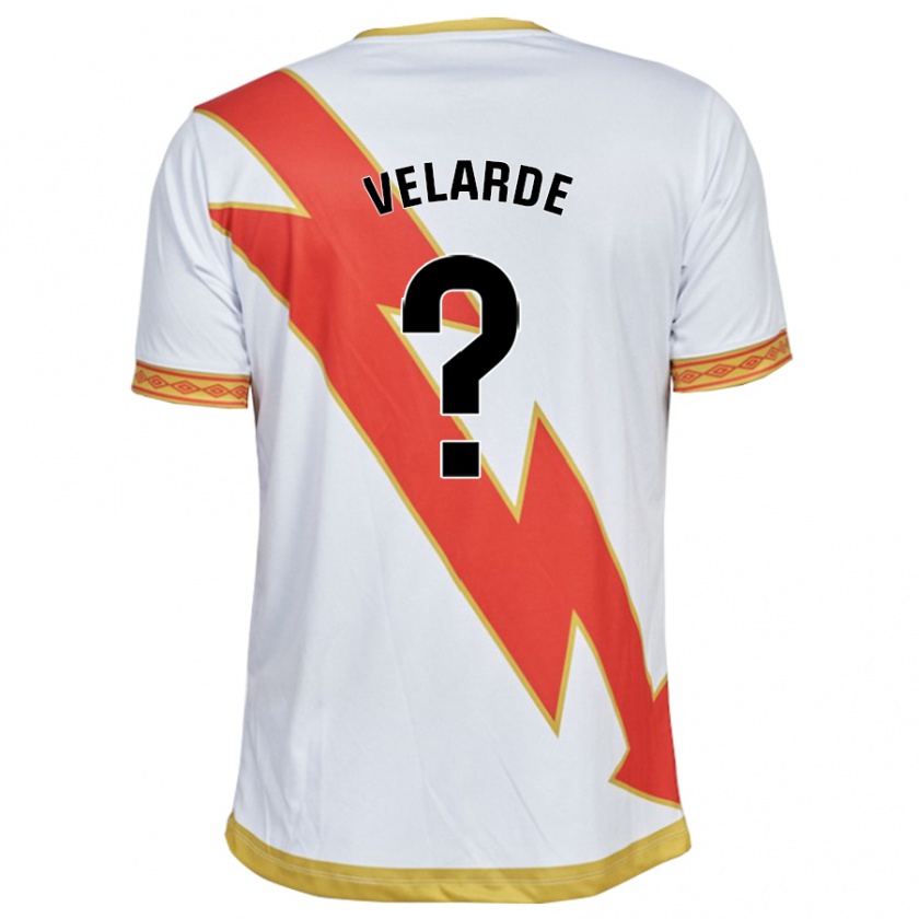 Kandiny Hombre Camiseta Sara Velarde López #0 Blanco 1ª Equipación 2023/24 La Camisa