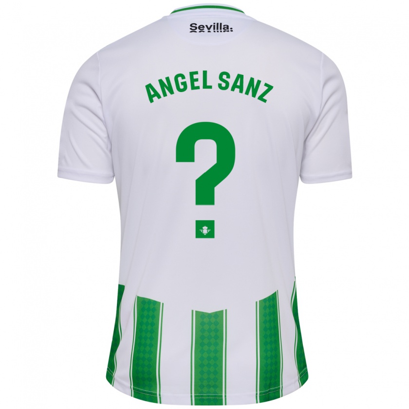 Kandiny Hombre Camiseta Miguel Ángel Sanz #0 Blanco 1ª Equipación 2023/24 La Camisa