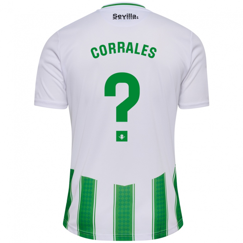 Kandiny Hombre Camiseta Fran Corrales #0 Blanco 1ª Equipación 2023/24 La Camisa