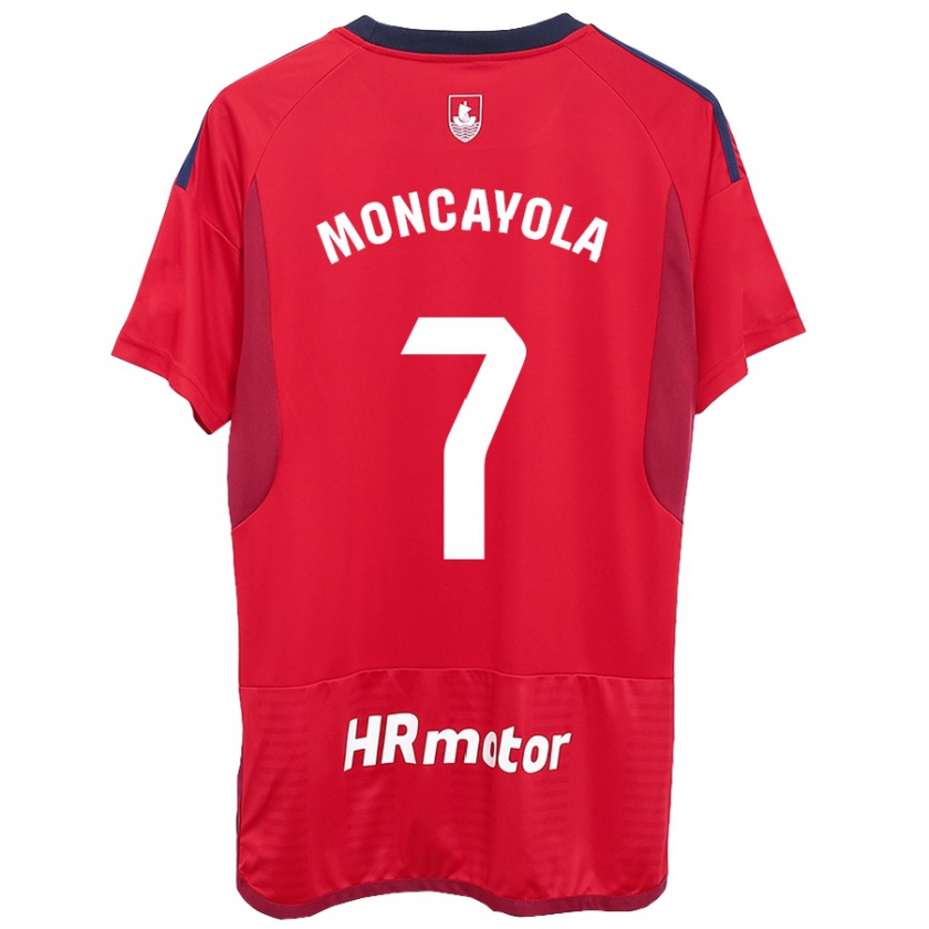 Kandiny Hombre Camiseta Jon Moncayola #7 Rojo 1ª Equipación 2023/24 La Camisa