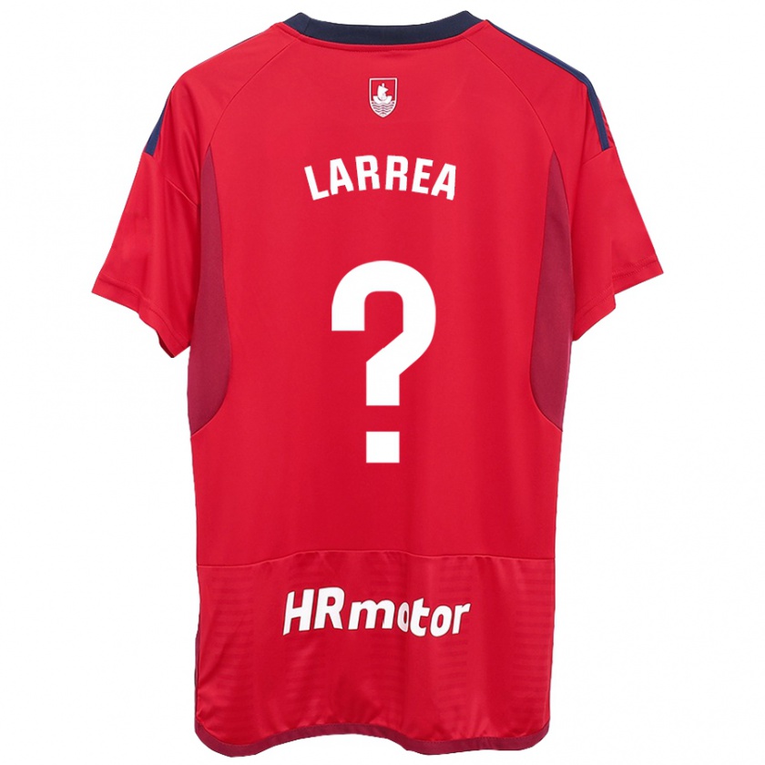 Kandiny Hombre Camiseta Unai Larrea #0 Rojo 1ª Equipación 2023/24 La Camisa México