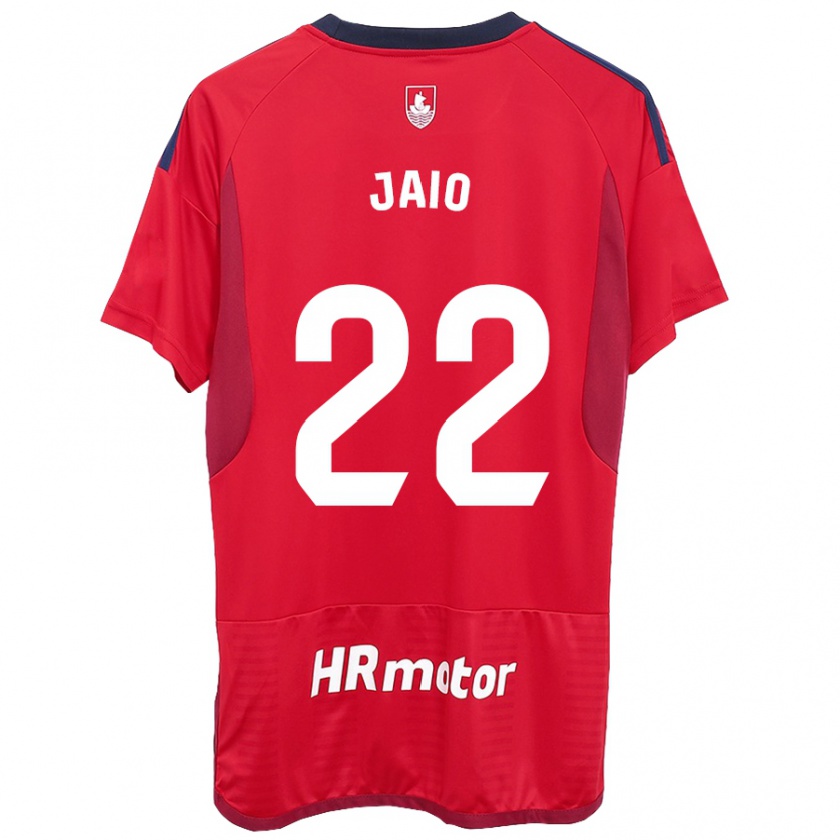 Kandiny Hombre Camiseta Jaione Larraiotz Senosiain #22 Rojo 1ª Equipación 2023/24 La Camisa